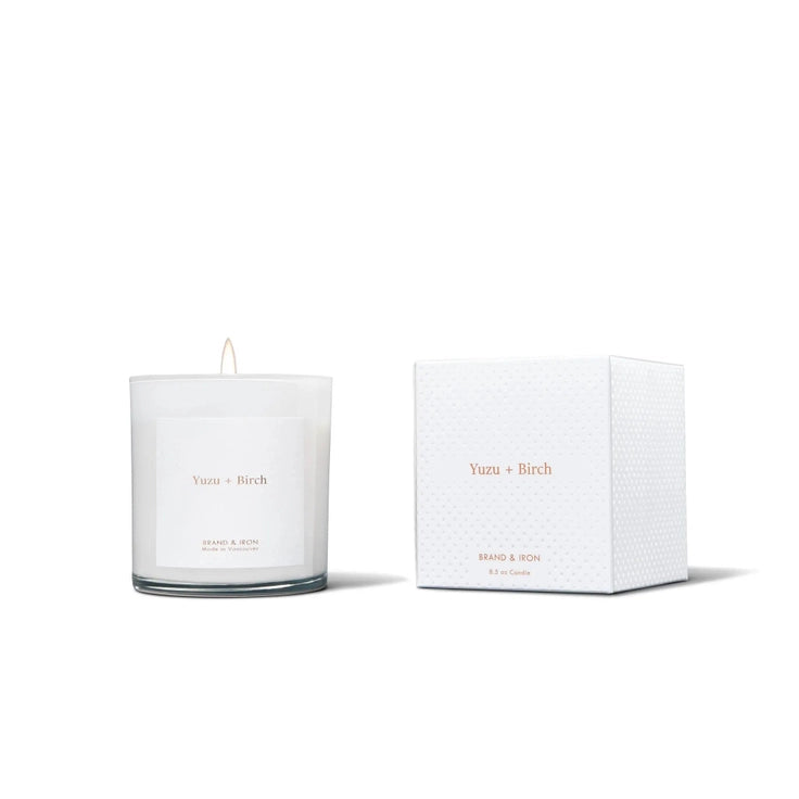 Home Series Candles:  By Brand &amp; Iron - Yuzu + Birch
