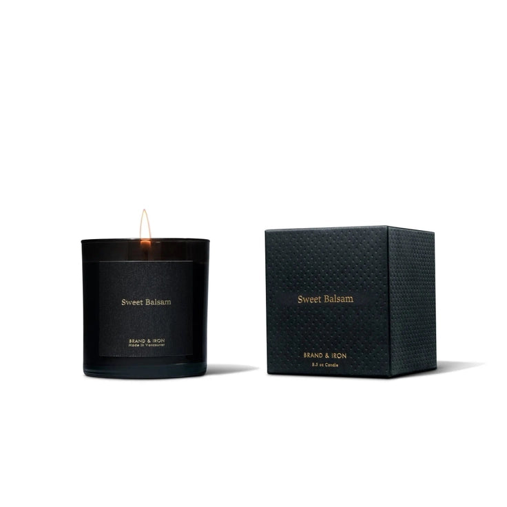 Dark Series Candles:  By Brand &amp; Iron - Sweet Balsam