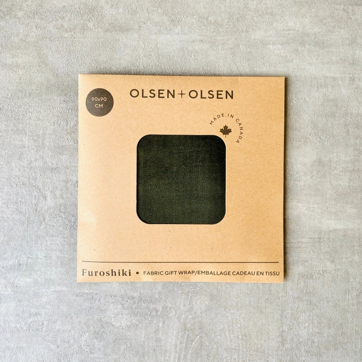 Furoshiki - Silky Gift Wrapping - Emerald- Olsen + Olsen