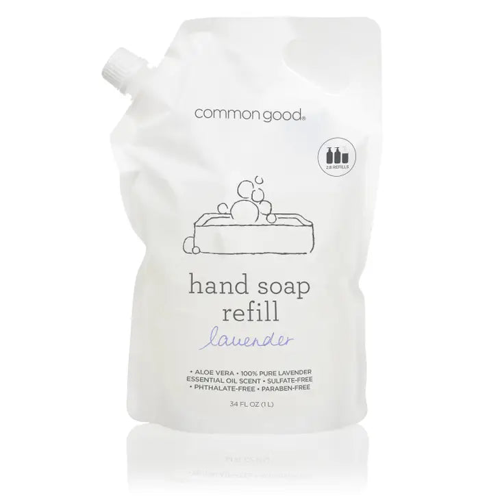 Hand Soap Refill Pouch, 34 Fl Oz- Common Goods - Available in Bergamot &amp; Lavender