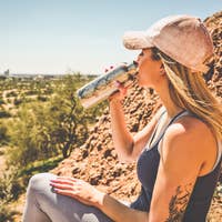 Arizona Desert- Insulated Stainless Steel Water Bottle (Silver)
