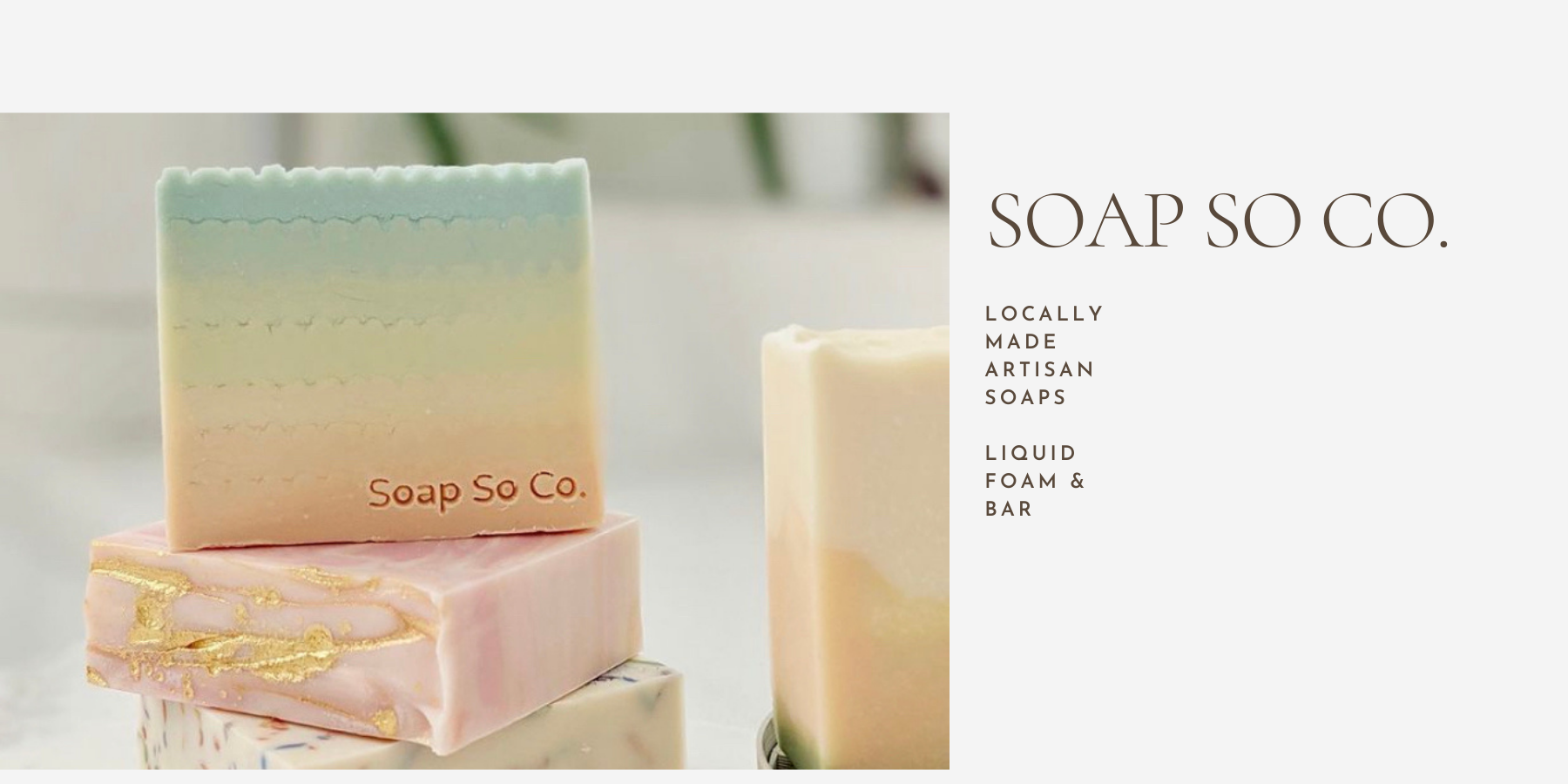Soap So Co. is making a new kind of soap. Artistically designed, handcrafted soaps that are sustainable, 100% vegan, and cruelty-free.