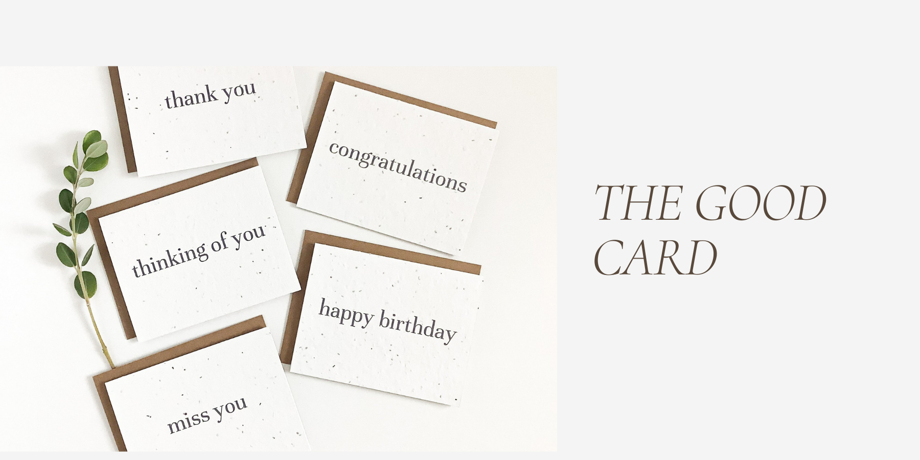 The Good Card - Plantable Greeting Cards
