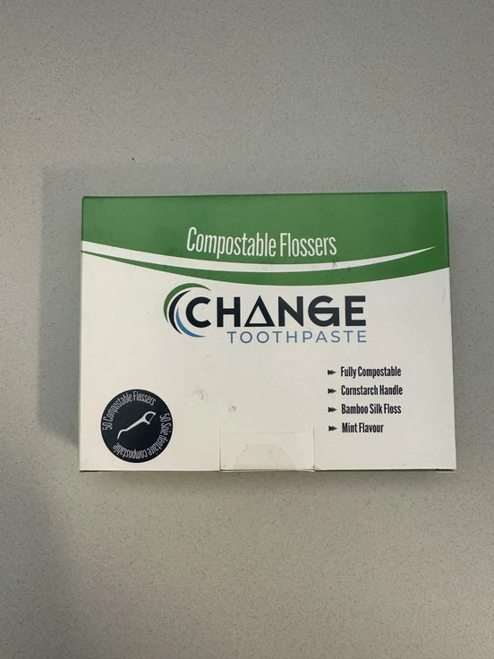 Change Toothpaste Compostable Flossers - Box of 50