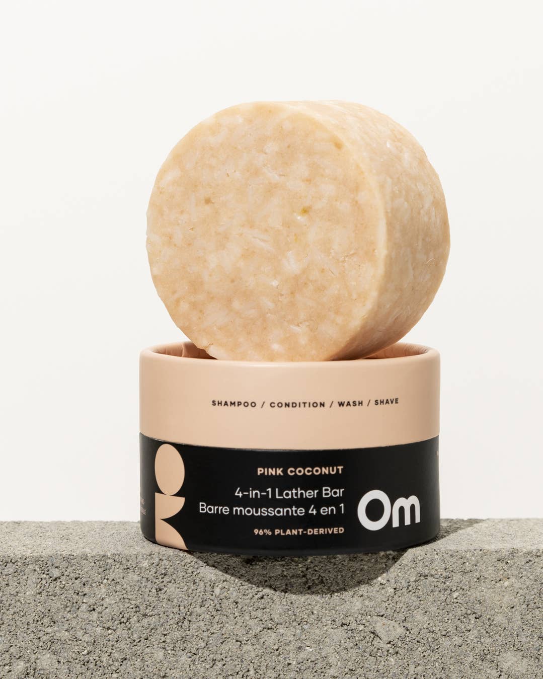 Pink Coconut 4-in-1 Lather Bar- OM Skincare
