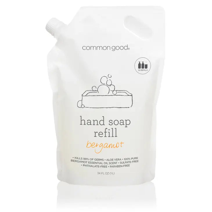 Hand Soap Refill Pouch, 34 Fl Oz- Common Goods - Available in Bergamot &amp; Lavender
