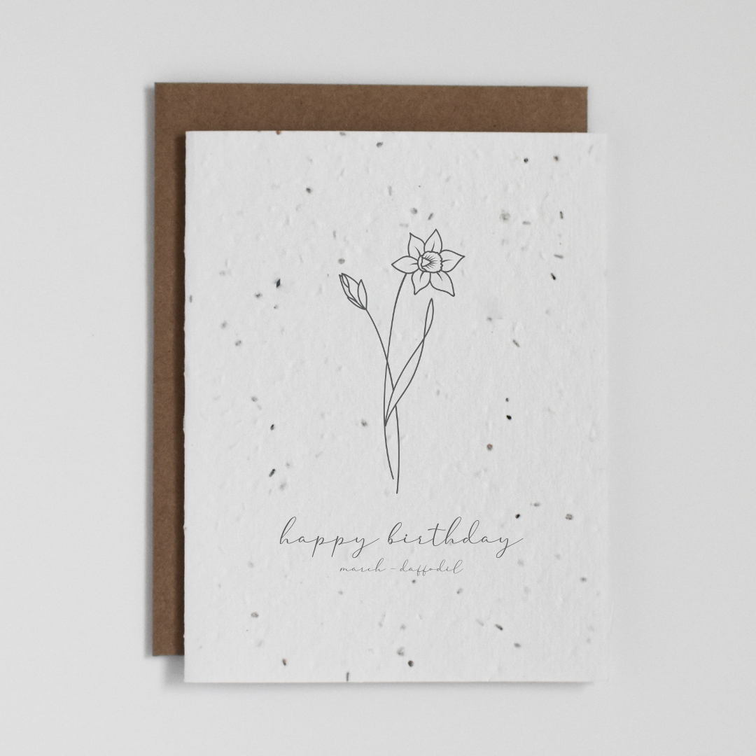 Birth Flower Collection - Plantable Greeting Card