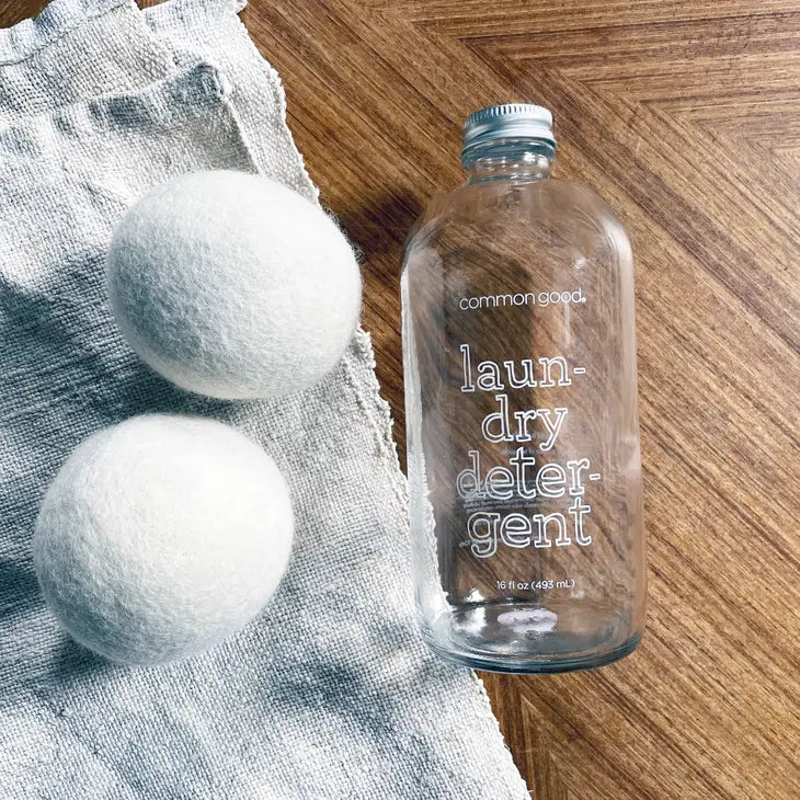 Laundry Detergent Empty Glass Bottle - 16 oz- FOR REFILL- Common Goods -