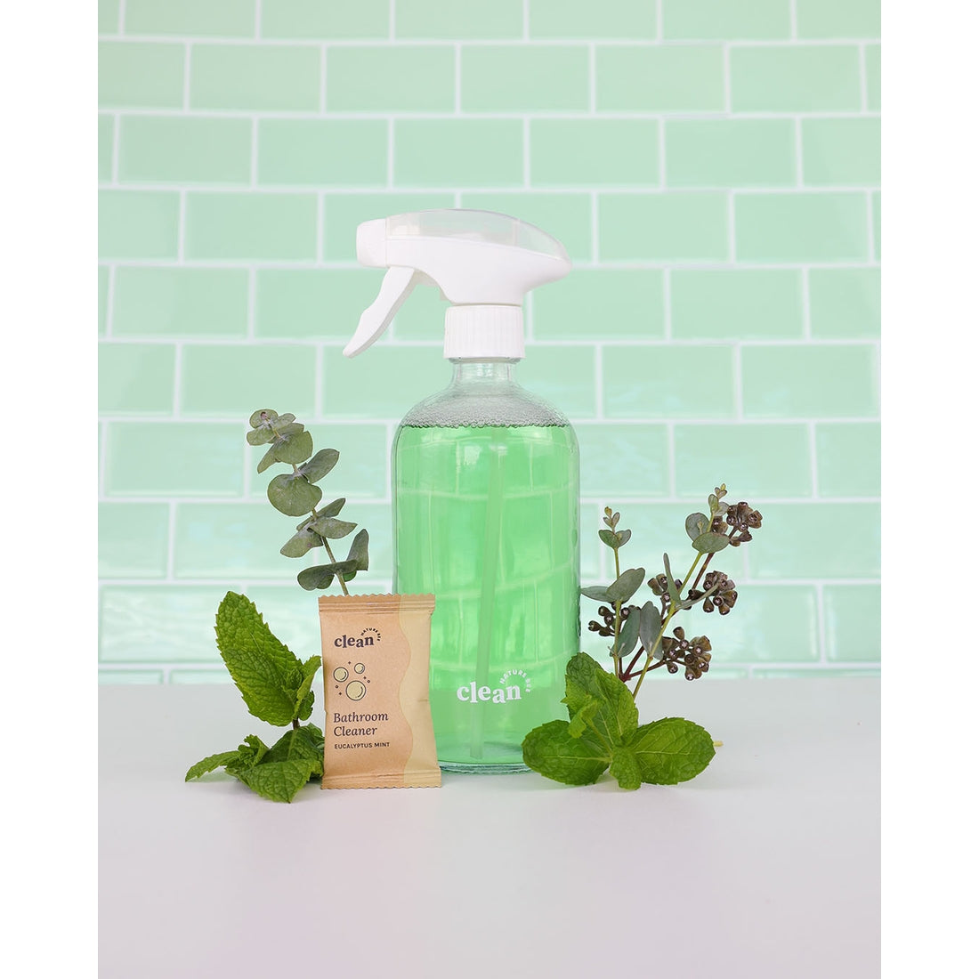 Eucalyptus Mint Bathroom Cleaner Refill Cleaning Tablets