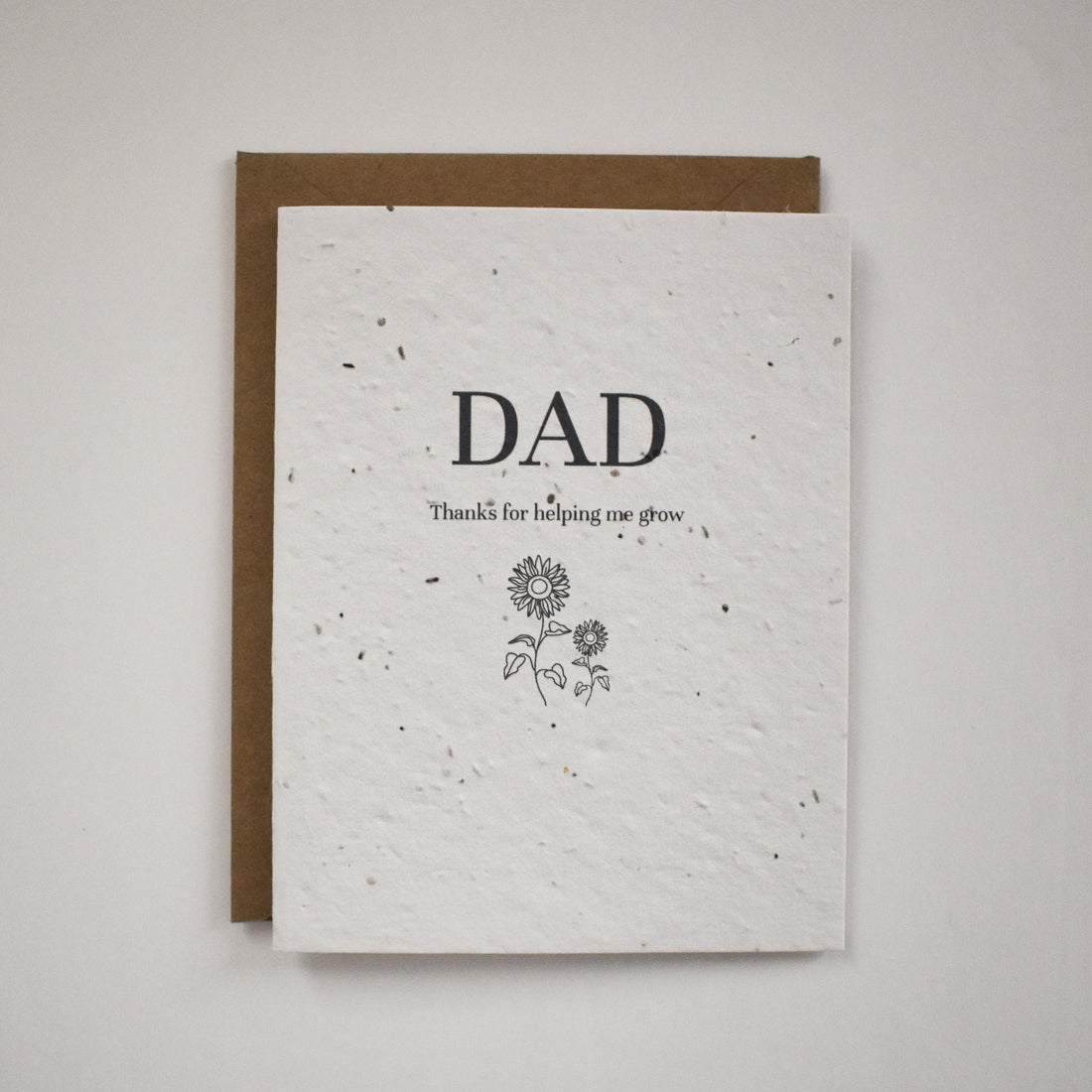 Father&#39;s Day - Sunflower - Plantable Greeting Card
