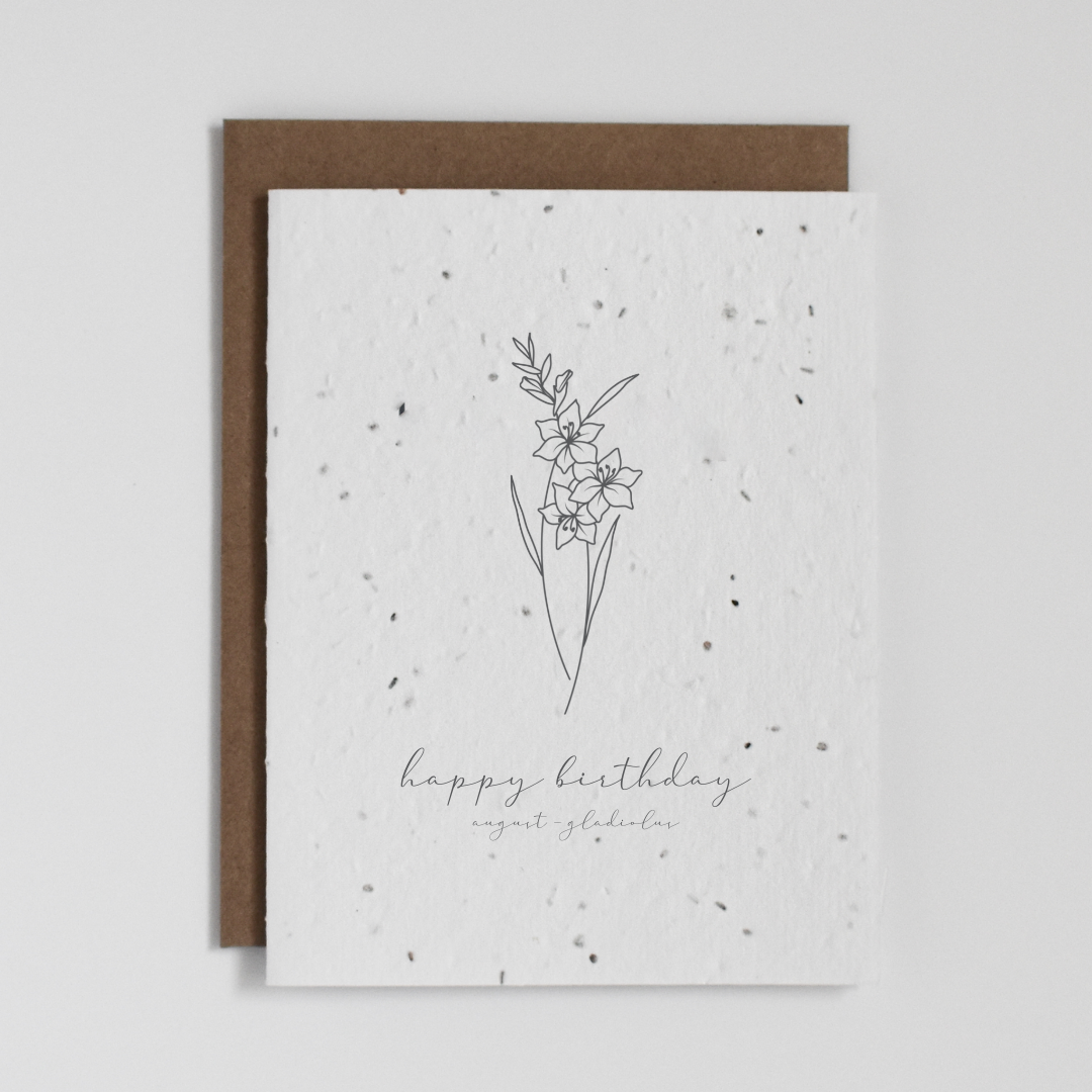 Birth Flower Collection - Plantable Greeting Card