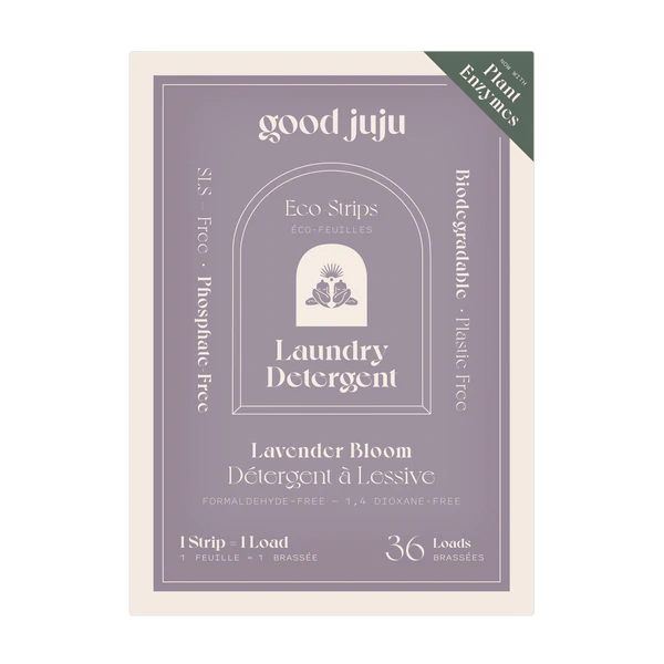 Good Juju Lavender Bloom Laundry Detergent Strips -36 Loads