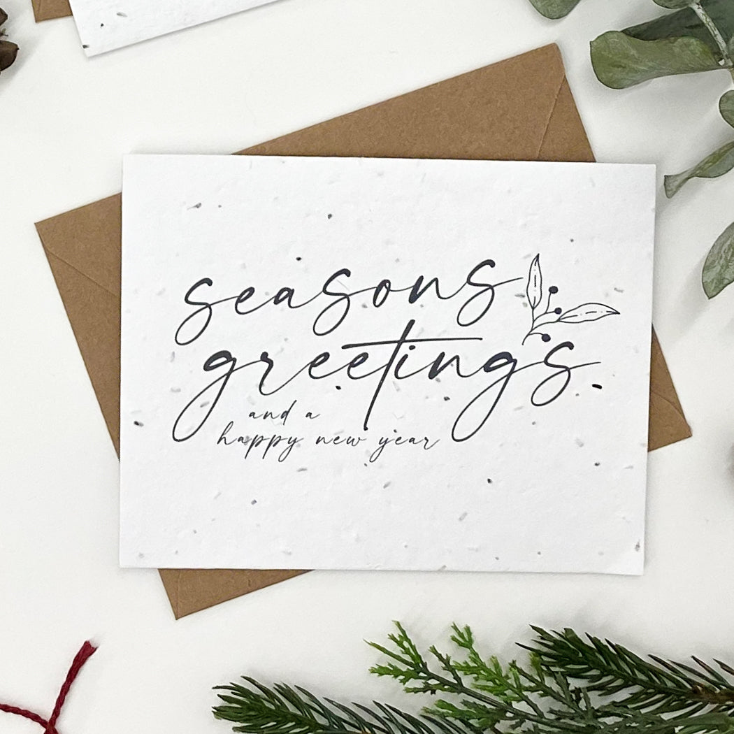 Seasons Greetings - Plantable Christmas Greeting Card