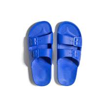BLUE - Freedom Moses Slides (Limited Sizes 40-41 in stock)