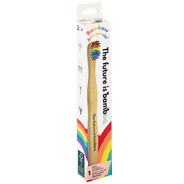 The Future Is Bamboo Rainbow Kids Bamboo Toothbrush
