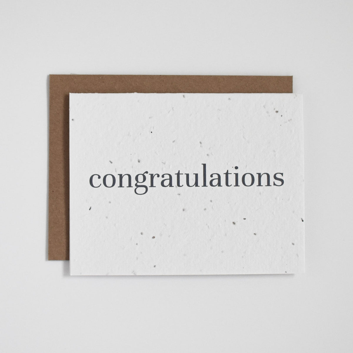 Congratulations- Plantable Greeting Card