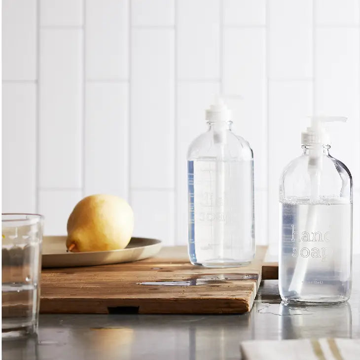 Hand Soap Empty Glass Bottle - 16 oz- FOR REFILL- Common Goods -
